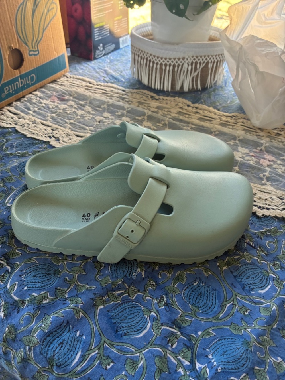 SOLD Birkenstock Eva Boston Clogs